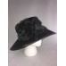 August Hat Company 's Floral Church Derby Ornate Hat Cap Black OS New $80  eb-48678967